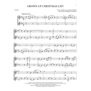 Grown-Up Christmas List