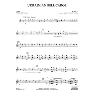 Ukrainian Bell Carol - Pt.1 - Bb Clarinet/Bb Trumpet