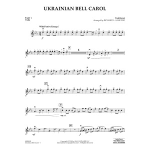 Ukrainian Bell Carol - Pt.1 - Violin