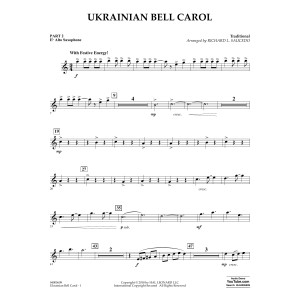 Ukrainian Bell Carol - Pt.2 - Eb Alto Saxophone