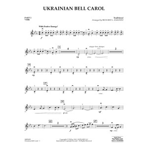 Ukrainian Bell Carol - Pt.2 - Violin
