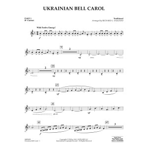 Ukrainian Bell Carol - Pt.3 - Bb Clarinet
