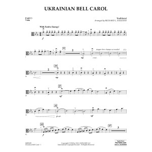Ukrainian Bell Carol - Pt.3 - Viola