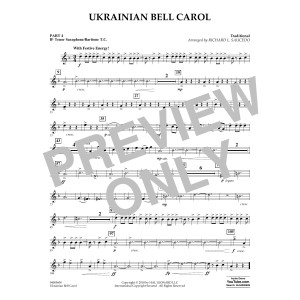 Ukrainian Bell Carol - Pt.4 - Bb Tenor Sax/Bar. T.C.