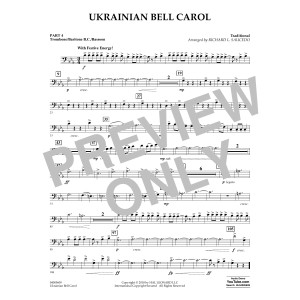Ukrainian Bell Carol - Pt.4 - Trombone/Bar. B.C./Bsn.