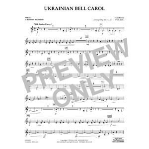 Ukrainian Bell Carol - Pt.5 - Eb Baritone Saxophone