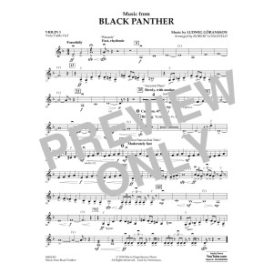 Music from Black Panther (arr. Robert Longfield) - Violin 3 (Viola Treble Clef)