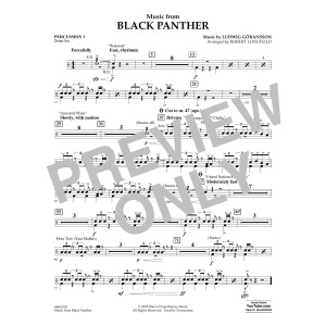 Music from Black Panther (arr. Robert Longfield) - Percussion 1
