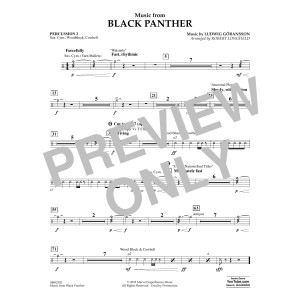 Music from Black Panther (arr. Robert Longfield) - Percussion 2