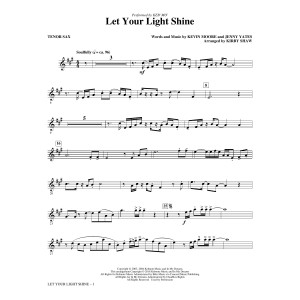 Let Your Light Shine (arr. Kirby Shaw) - Tenor Saxophone