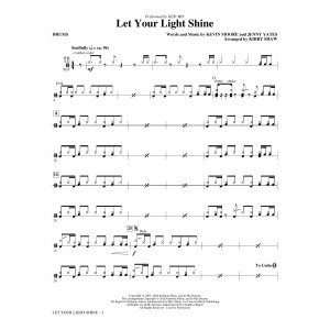 Let Your Light Shine (arr. Kirby Shaw) - Drums