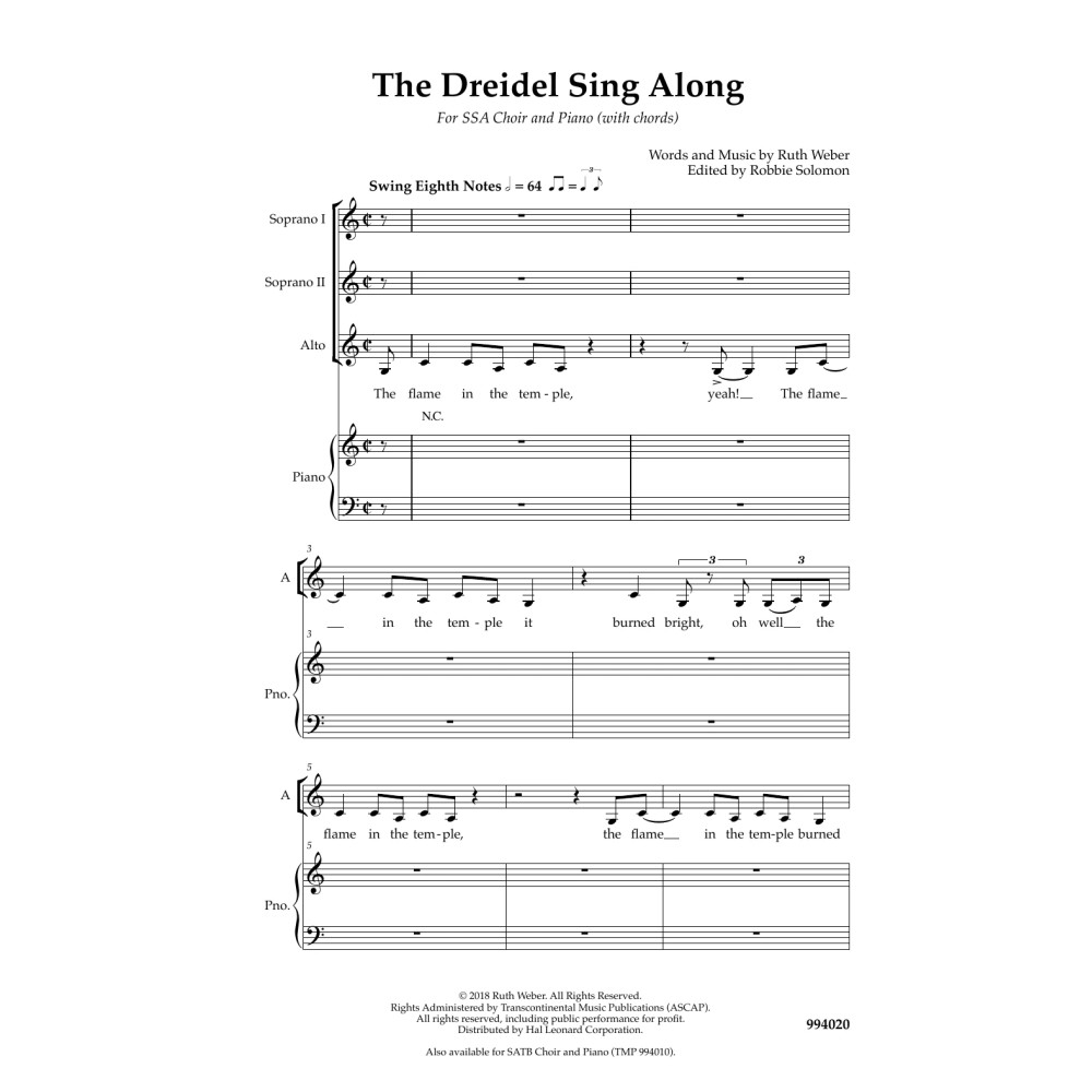 Dreidel Sing Along