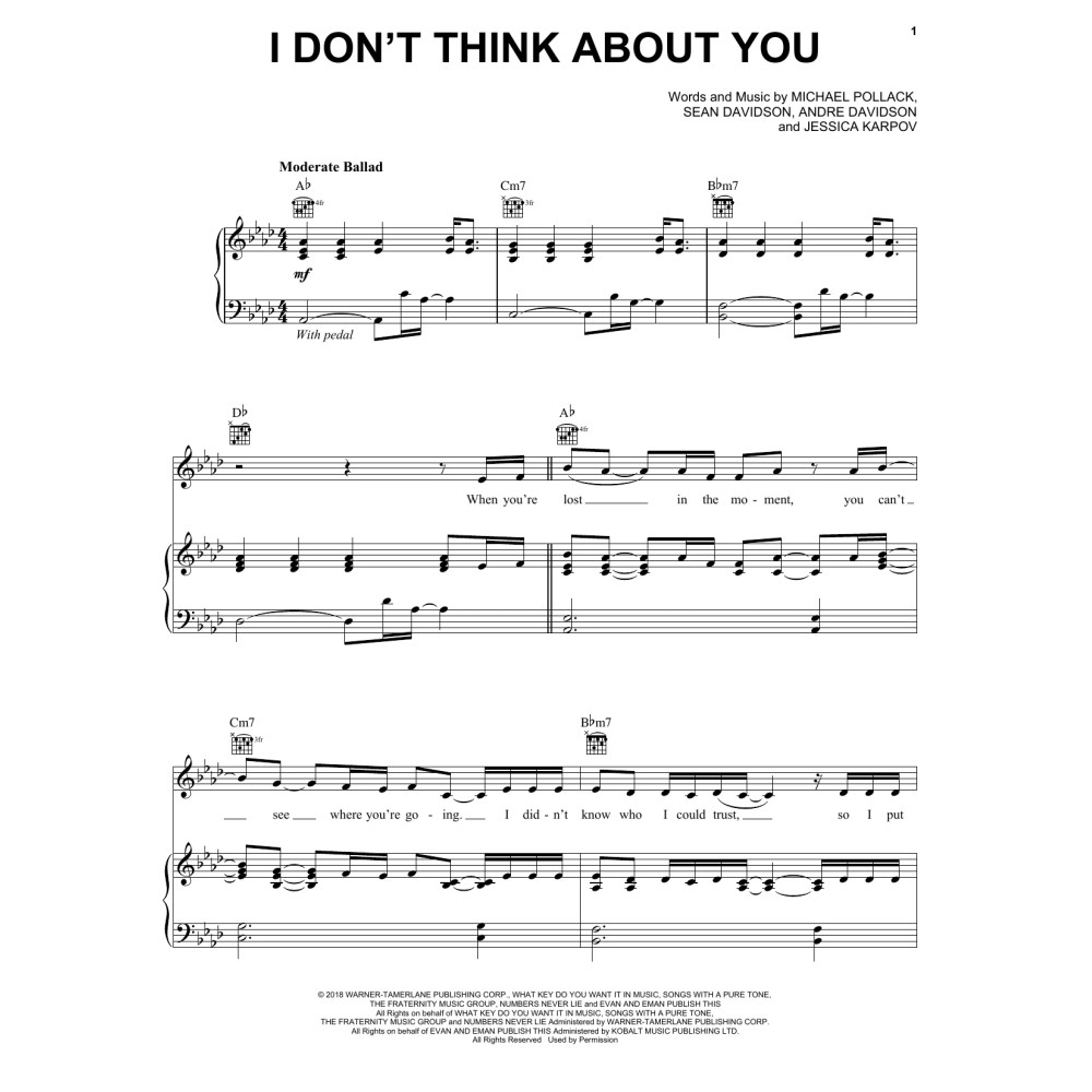 I Don't Think About You