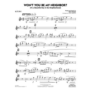 Won't You Be My Neighbor? - Alto Sax 1