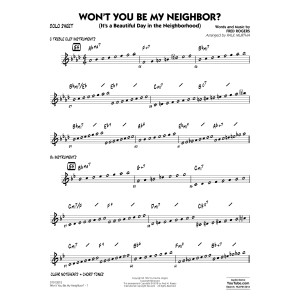 Won't You Be My Neighbor? - Solo Sheet