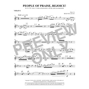 People of Praise, Rejoice! - Violin 1