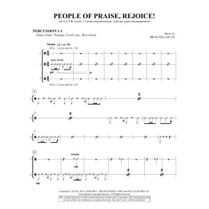 People of Praise, Rejoice! - Percussion 1-3