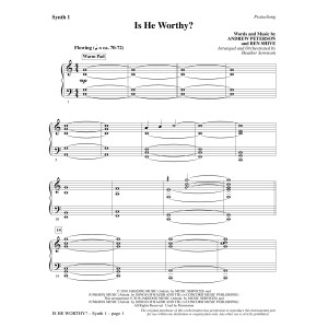 Is He Worthy? (arr. Heather Sorenson) - Synth 1