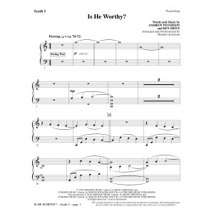 Is He Worthy? (arr. Heather Sorenson) - Synth 2