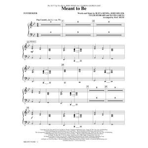 Meant to Be (Feat. Florida Georgia Line) (arr. Mac Huff) - Synthesizer