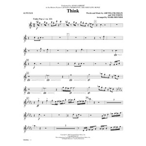 Think (from Captain Underpants: The First Epic Movie) (Arr. Mark Brymer) - Alto Sax