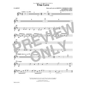 True Love (from Frozen: the Broadway Musical) (Arr. Mac Huff) - Clarinet