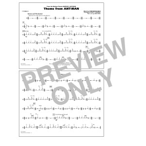 Theme from Ant-Man (Arr. Matt Conaway) - Cymbals