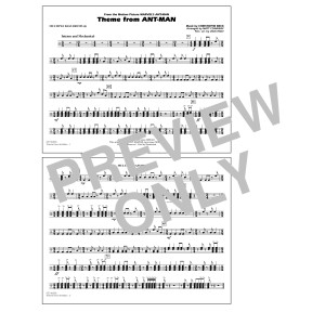 Theme from Ant-Man (Arr. Matt Conaway) - Multiple Bass Drums
