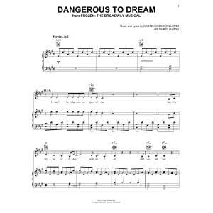 Dangerous To Dream (from Frozen: the Broadway Musical)