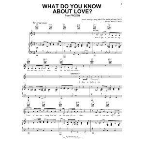 What Do You Know About Love? (from Frozen: the Broadway Musical)