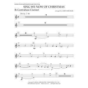 Sing We Now of Christmas (arr. Larry Kerchner) - Bb Contrabass Clarinet