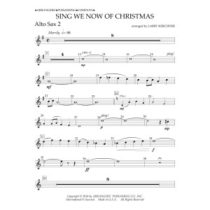 Sing We Now of Christmas (arr. Larry Kerchner) - Eb Alto Saxophone 2