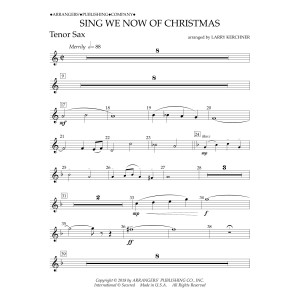 Sing We Now of Christmas (arr. Larry Kerchner) - Bb Tenor Saxophone