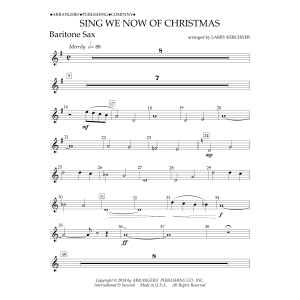Sing We Now of Christmas (arr. Larry Kerchner) - Eb Baritone Saxophone