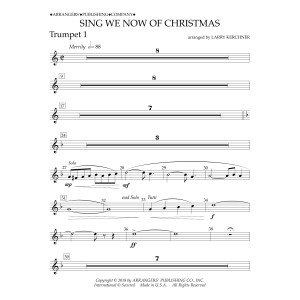 Sing We Now of Christmas (arr. Larry Kerchner) - Bb Trumpet 1
