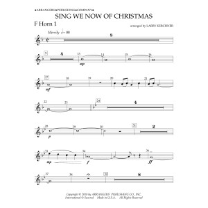 Sing We Now of Christmas (arr. Larry Kerchner) - F Horn 1