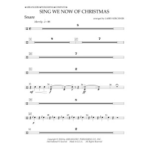 Sing We Now of Christmas (arr. Larry Kerchner) - Snare