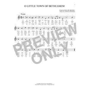 O Little Town Of Bethlehem