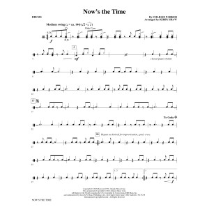 Now's the Time (arr. Kirby Shaw) - Drums