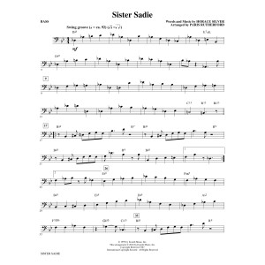 Sister Sadie (arr. Paris Rutherford) - Bass