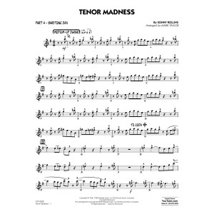 Tenor Madness (arr. Mark Taylor) - Part 4 - Baritone Sax