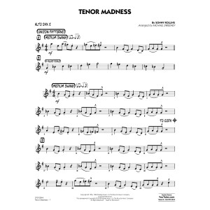 Tenor Madness (arr. Michael Sweeney) - Alto Sax 2