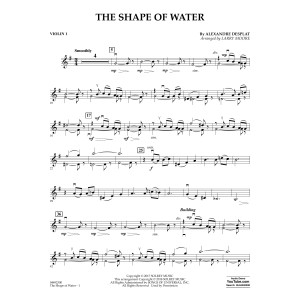 The Shape of Water (arr. Larry Moore) - Violin 1