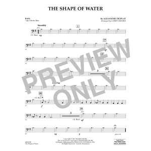 The Shape of Water (arr. Larry Moore) - Bass