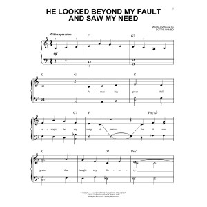 He Looked Beyond My Fault And Saw My Need