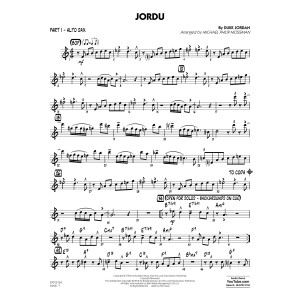Jordu (arr. Michael Mossman) - Part 1 - Alto Sax