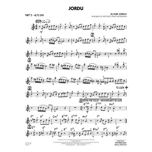 Jordu (arr. Michael Mossman) - Part 2 - Alto Sax