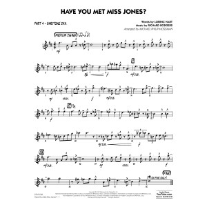Have You Met Miss Jones? (arr. Michael Mossman) - Part 4 - Baritone Sax