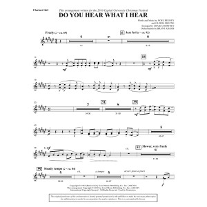 Do You Hear What I Hear (arr. Craig Courtney) - Bb Clarinet 1 & 2