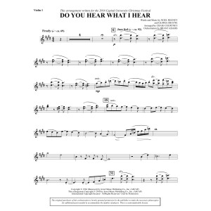 Do You Hear What I Hear (arr. Craig Courtney) - Violin 1